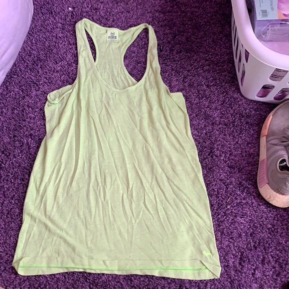 PINK Victoria's Secret Tops - Light Green Pink Tank Top